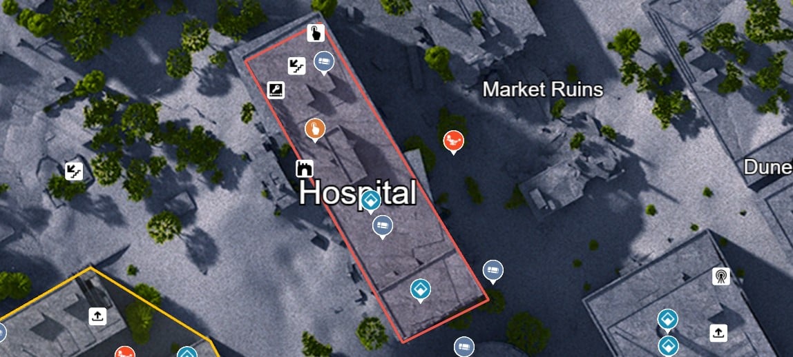 Hospital - ARC Raiders Buried CIty Map