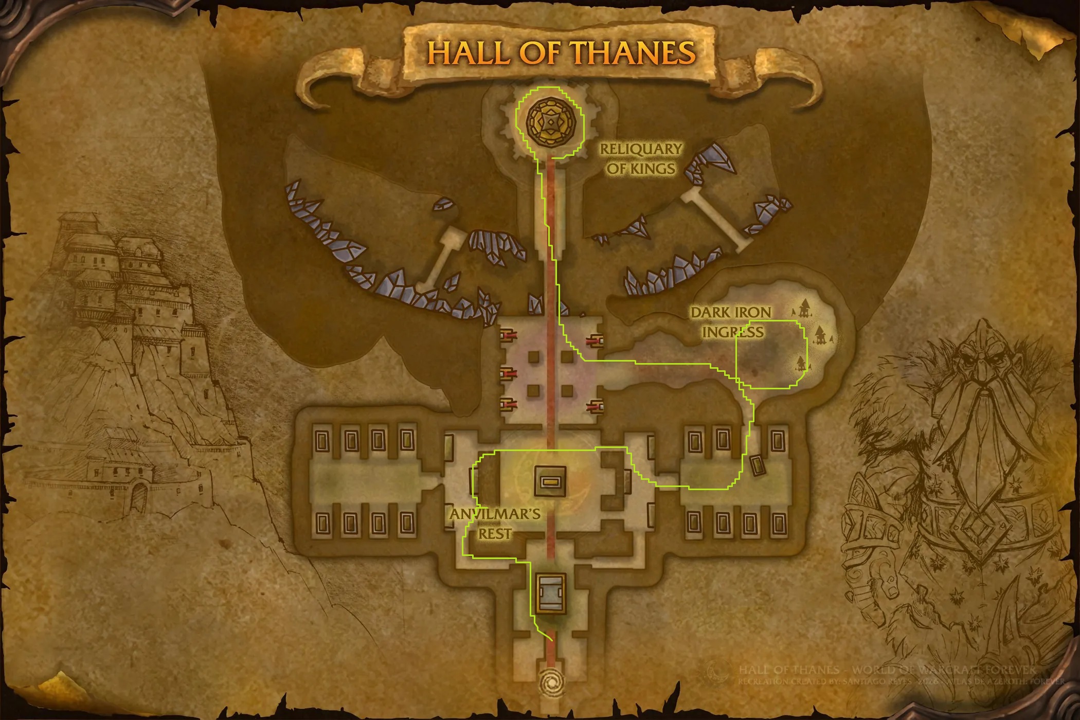 Best Route Through Hall of Thanes
