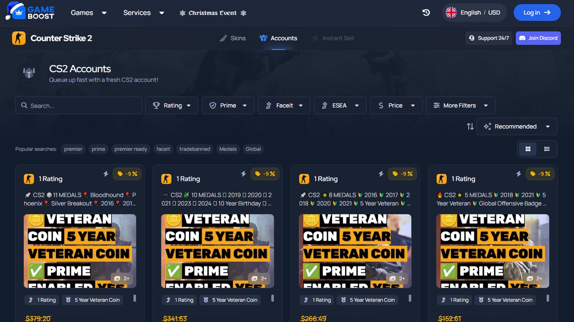 Best Websites to Buy CS2 Accounts - GameBoost