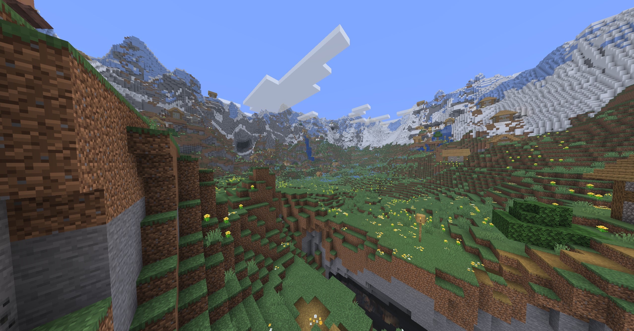 Four Mountain Villages Minecraft Seed