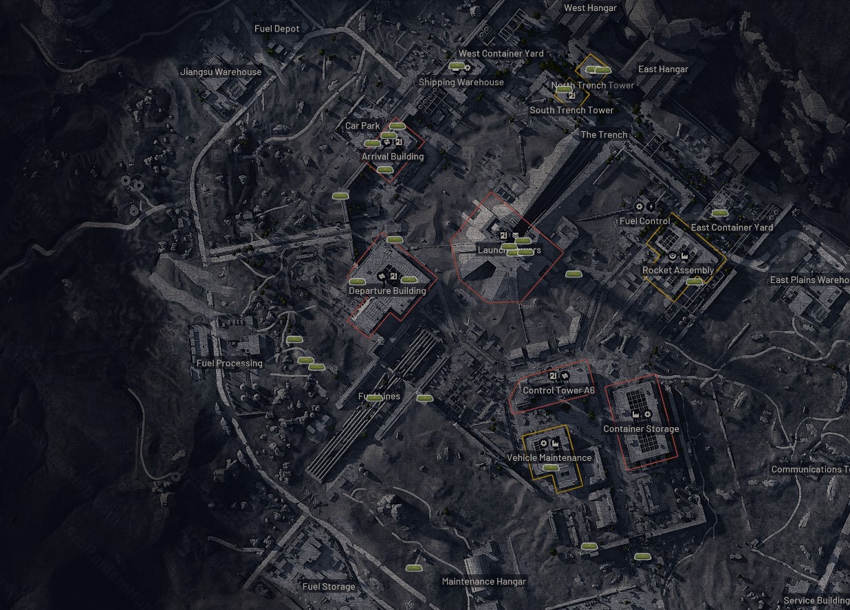 Spaceport Weapon Case Locations