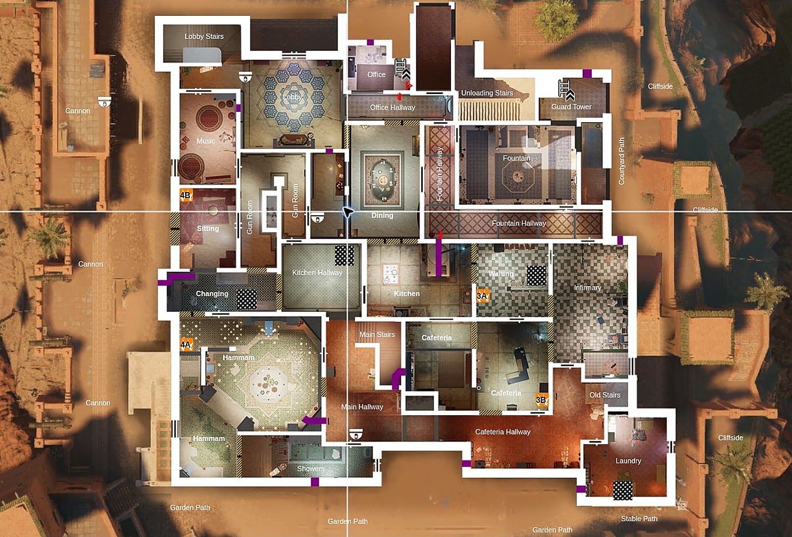 R6 Fortress Callouts F1