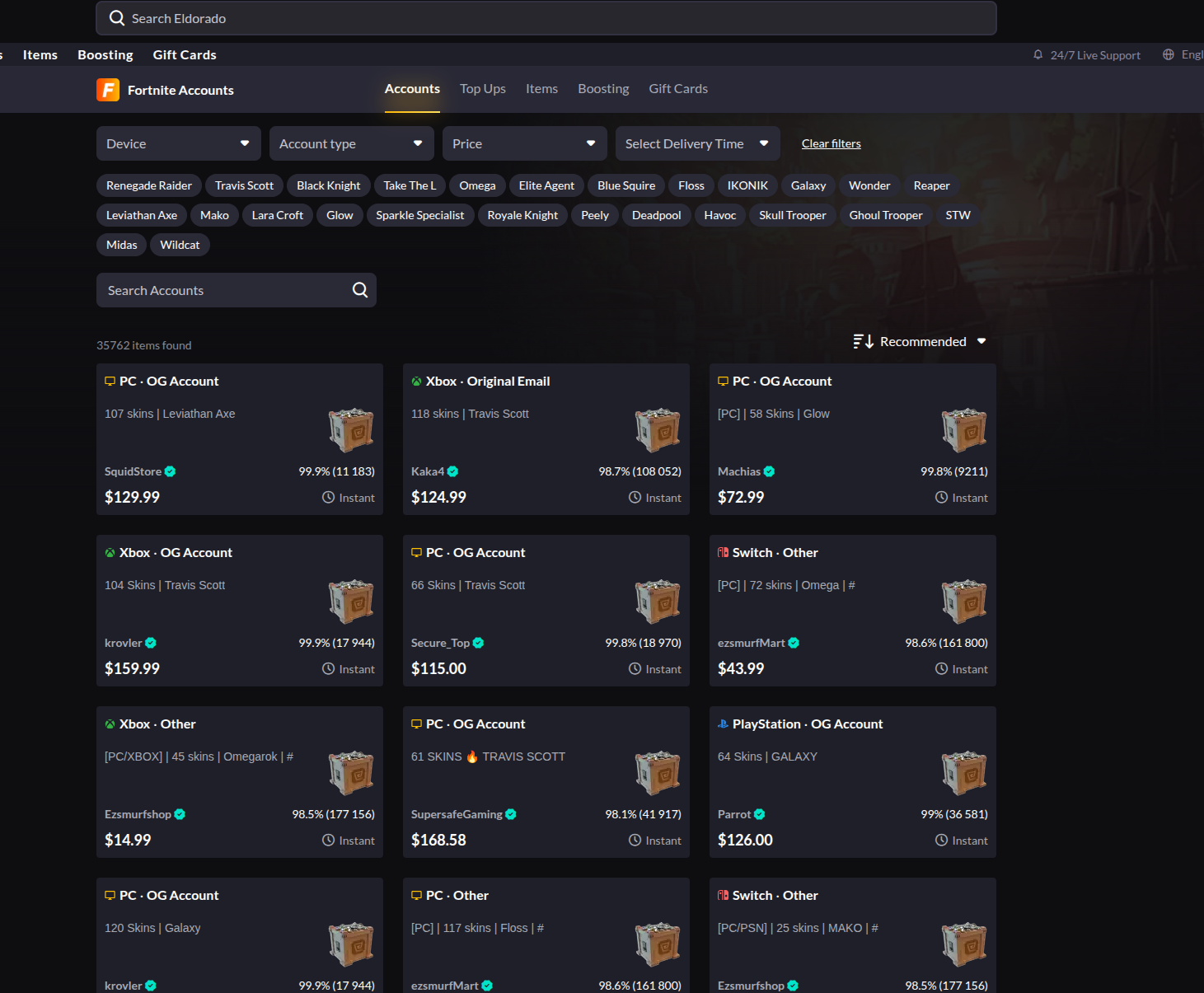 5 Best Websites to Buy Fortnite Accounts