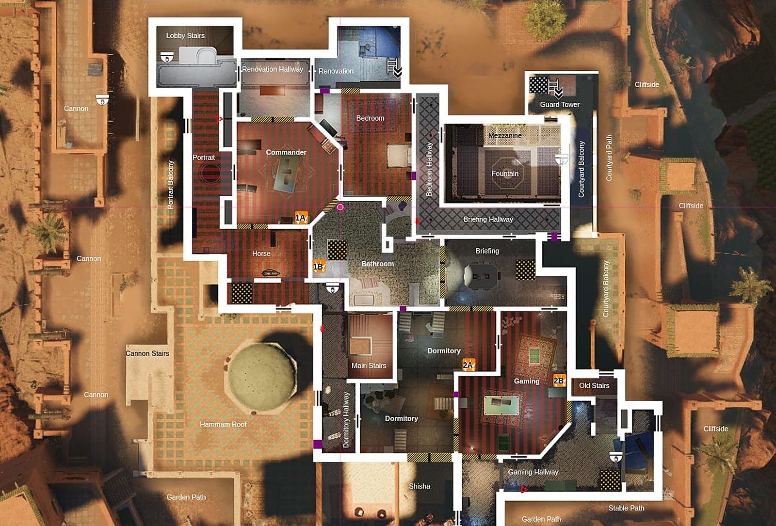 R6 Fortress Callouts F2