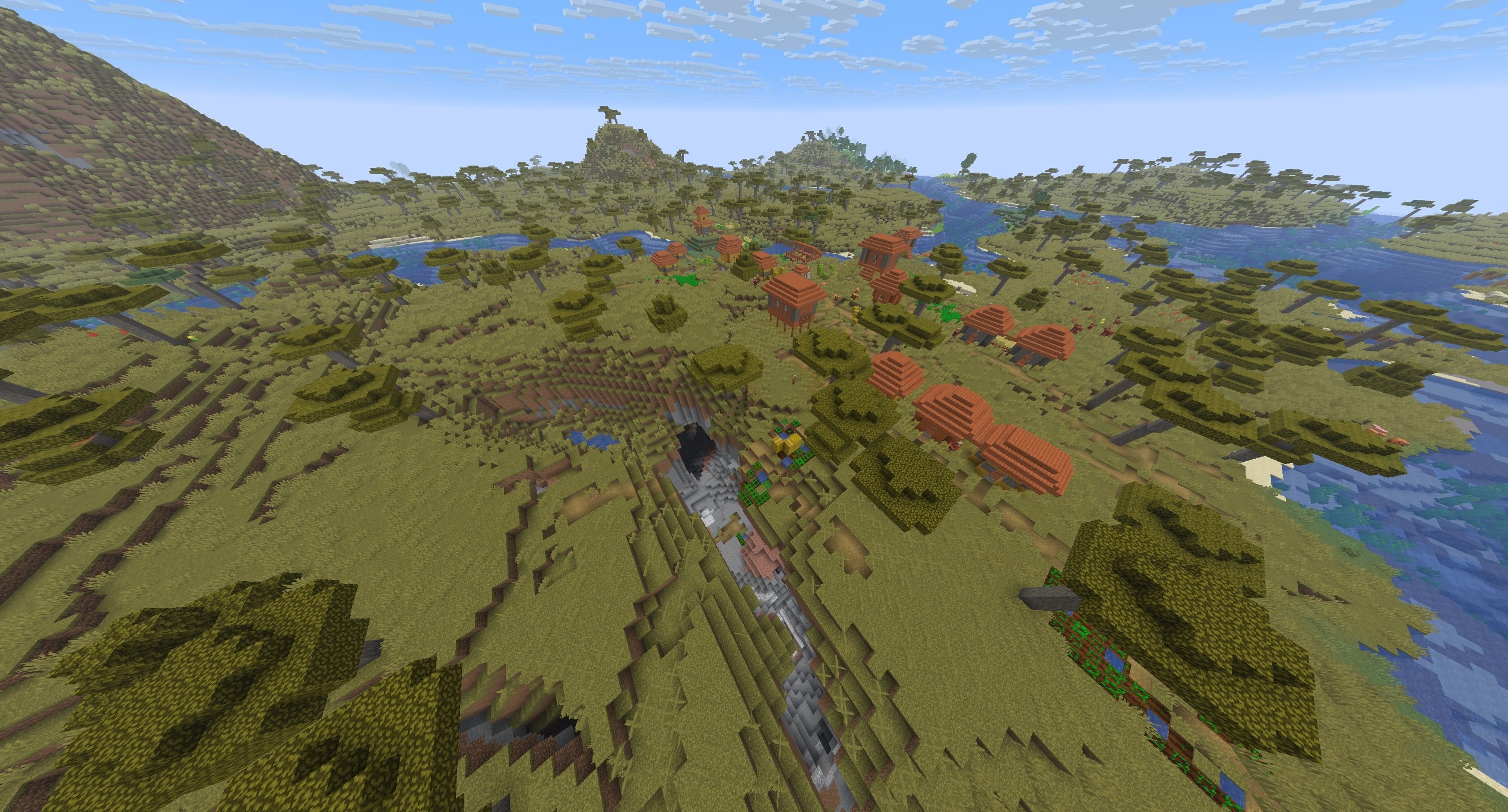 Village Sinkhole Minecraft Seed