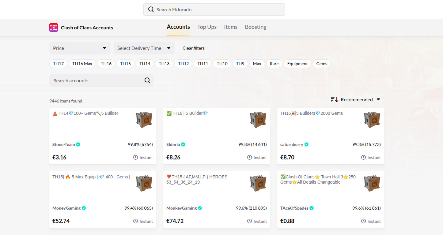 5 best marketplaces for coc accounts