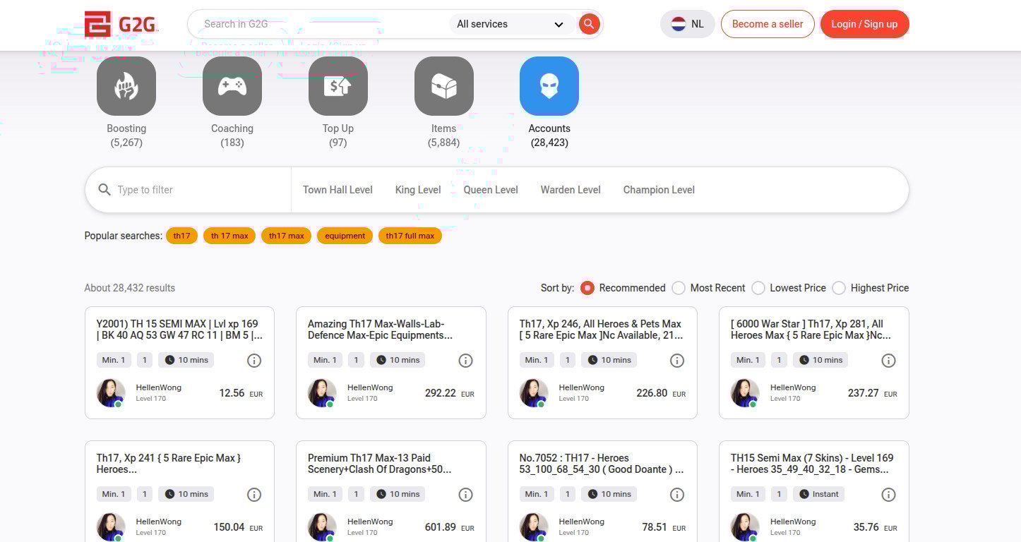 5 best marketplaces for coc accounts