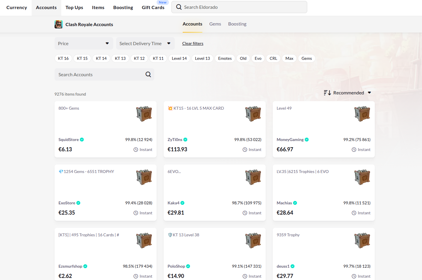 5 Best Websites to Buy Clash Royale Accounts