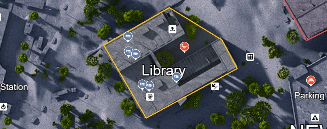 Library - ARC Raiders Buried CIty Map
