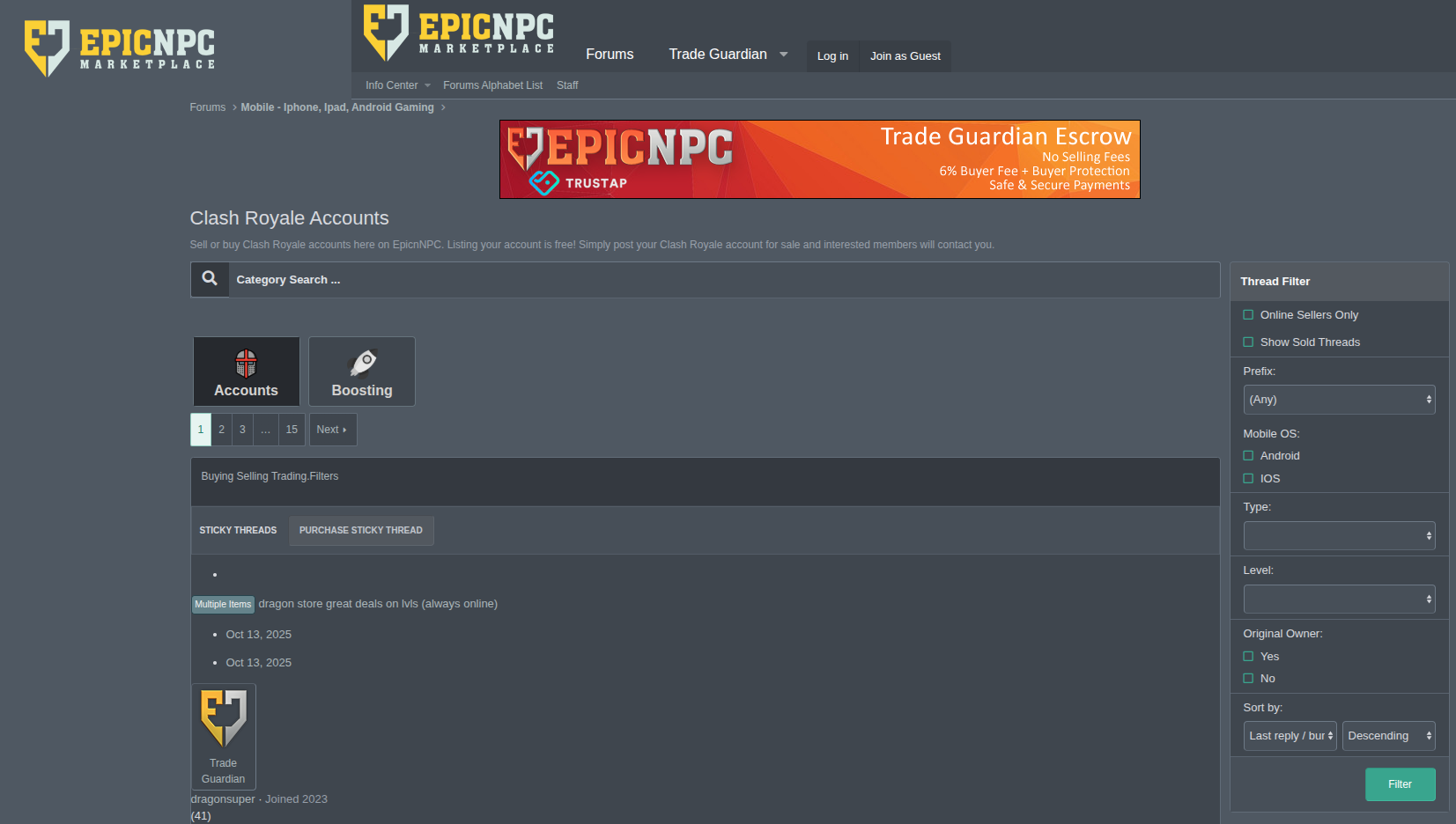 5 Best Websites to Buy Clash Royale Accounts