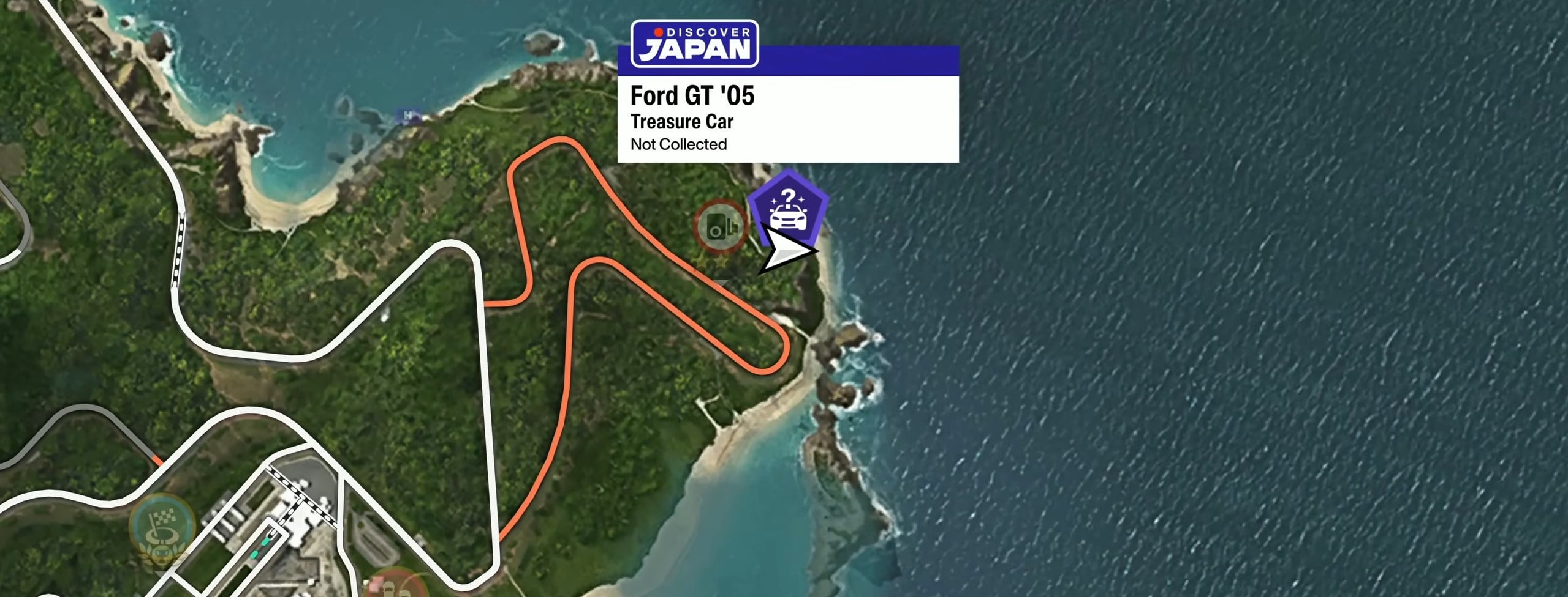 2005 Ford GT Treasure Car Location in Nangan