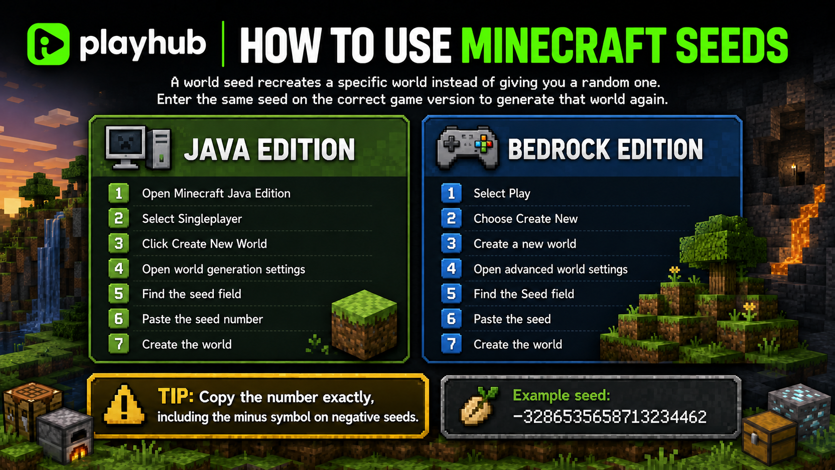 How to Use Minecraft Seeds