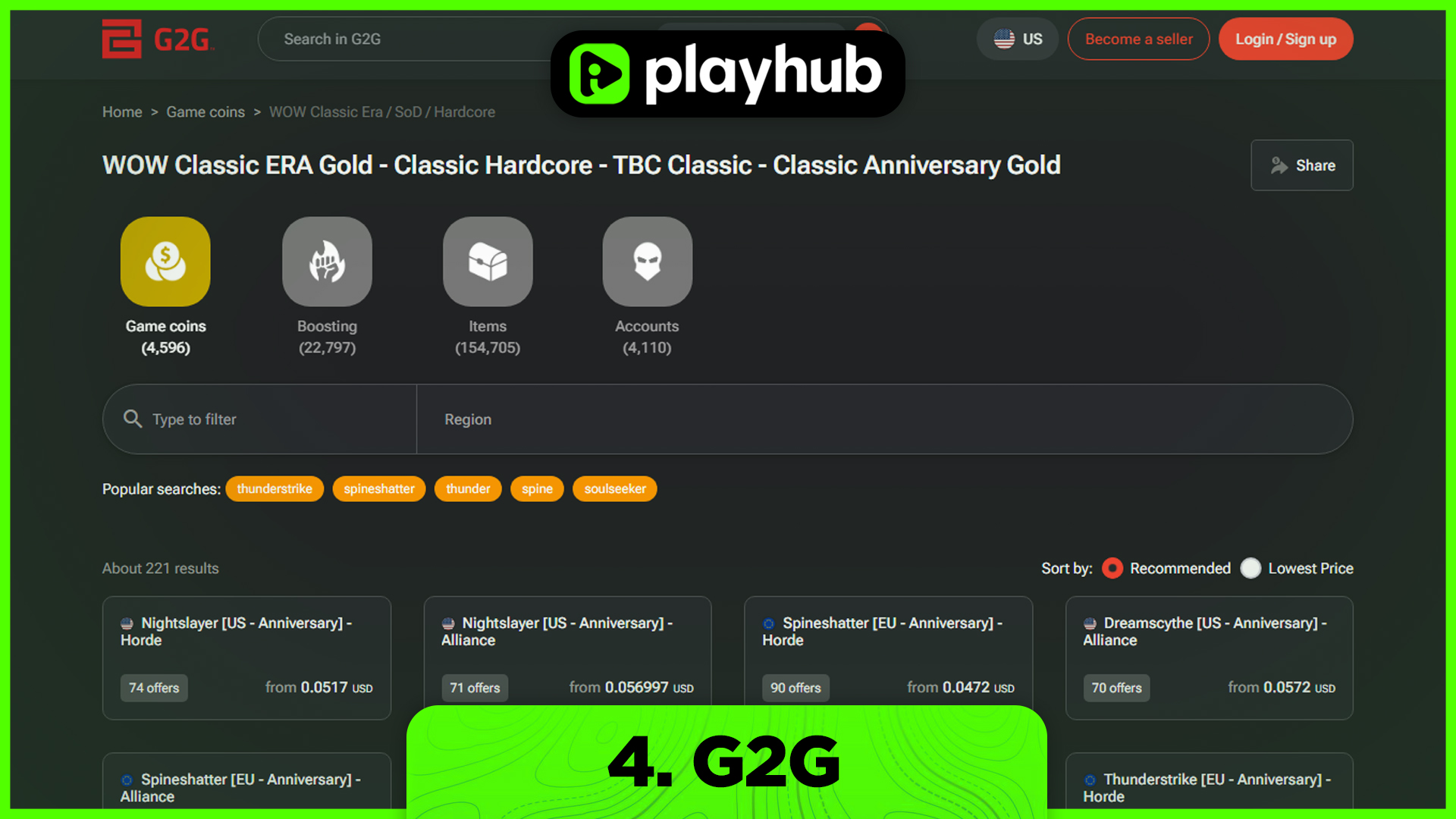 Best websites to buy WoW TBC Classic Anniversary Gold - G2G