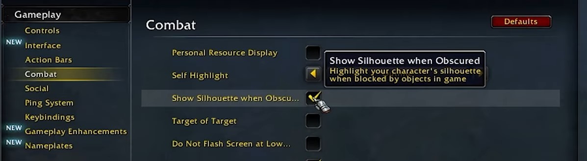 WoW Midnight Combat Settings
