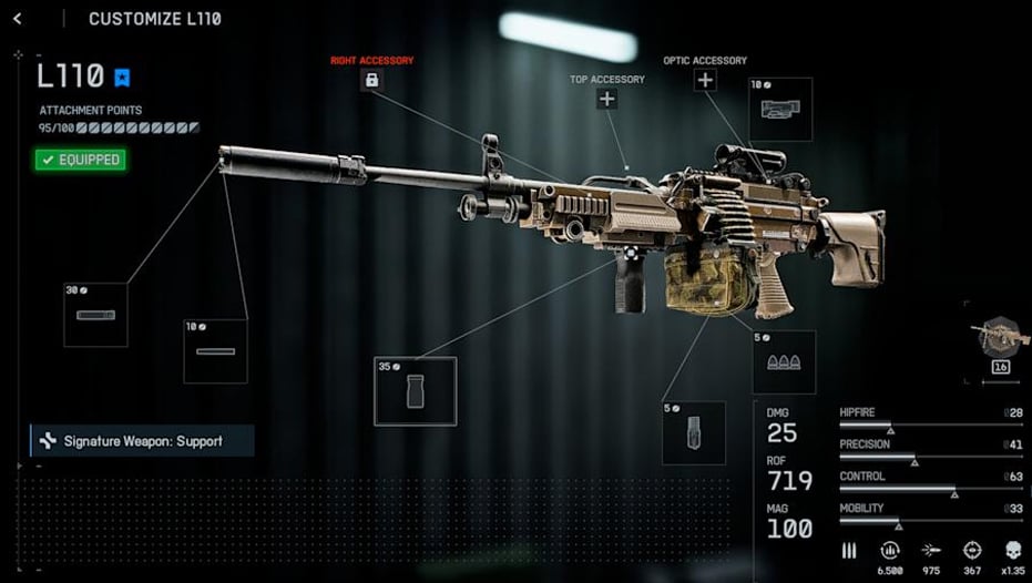 Battlefield 6 L110 Best Loadout