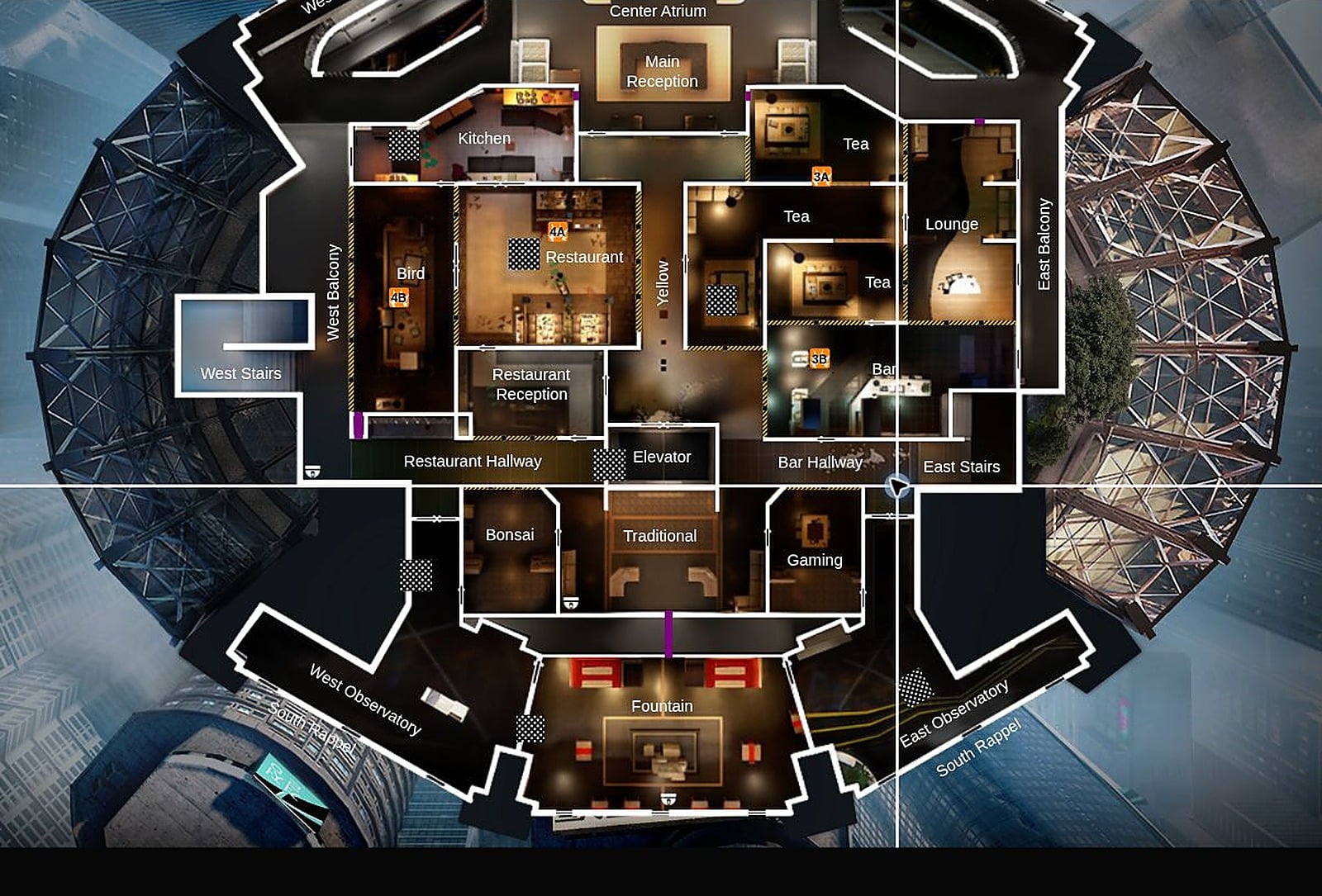 R6 Tower Callouts Lower Level