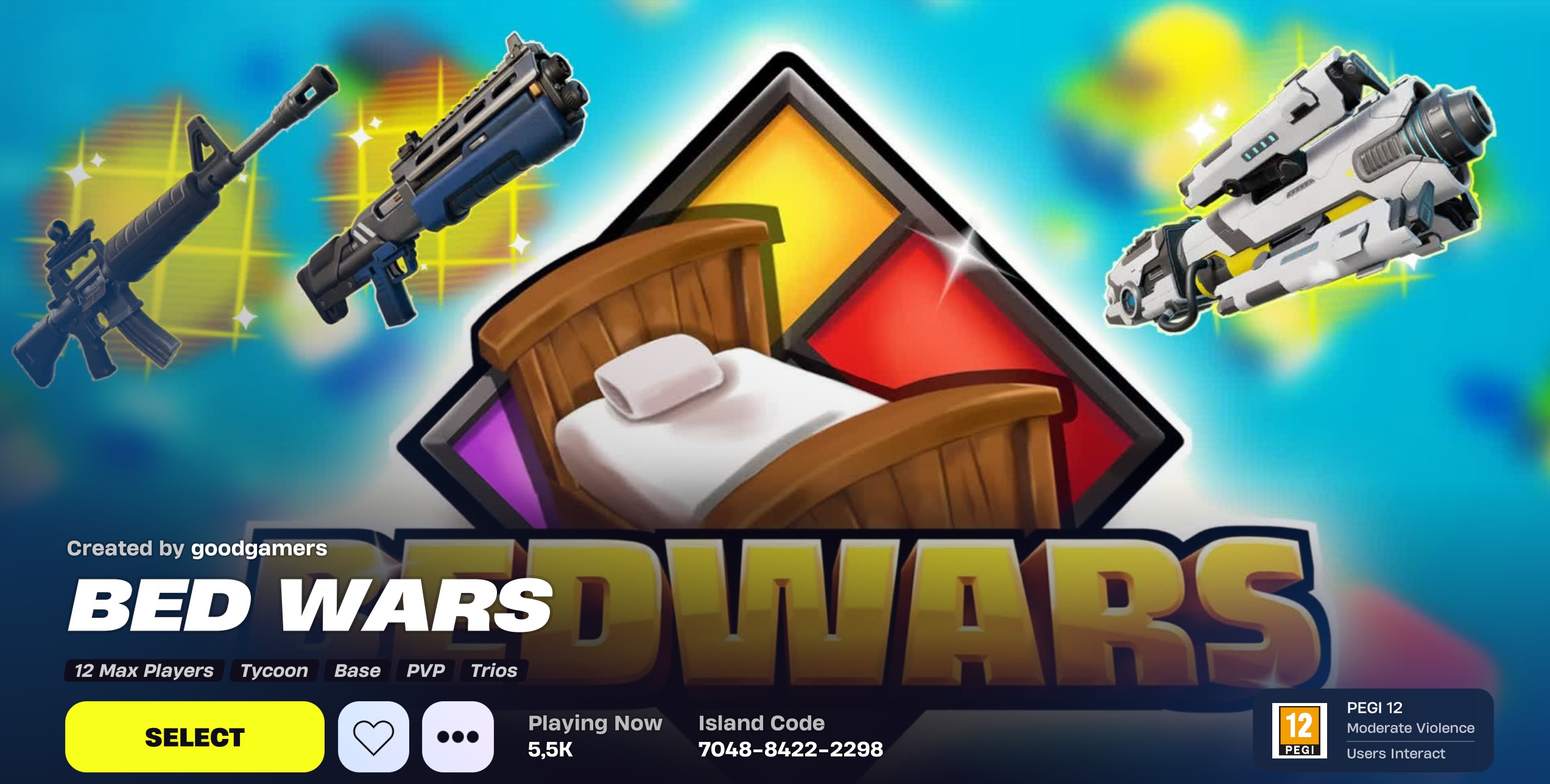 Bed Wars - Best Creative Maps in Fortnite 2025