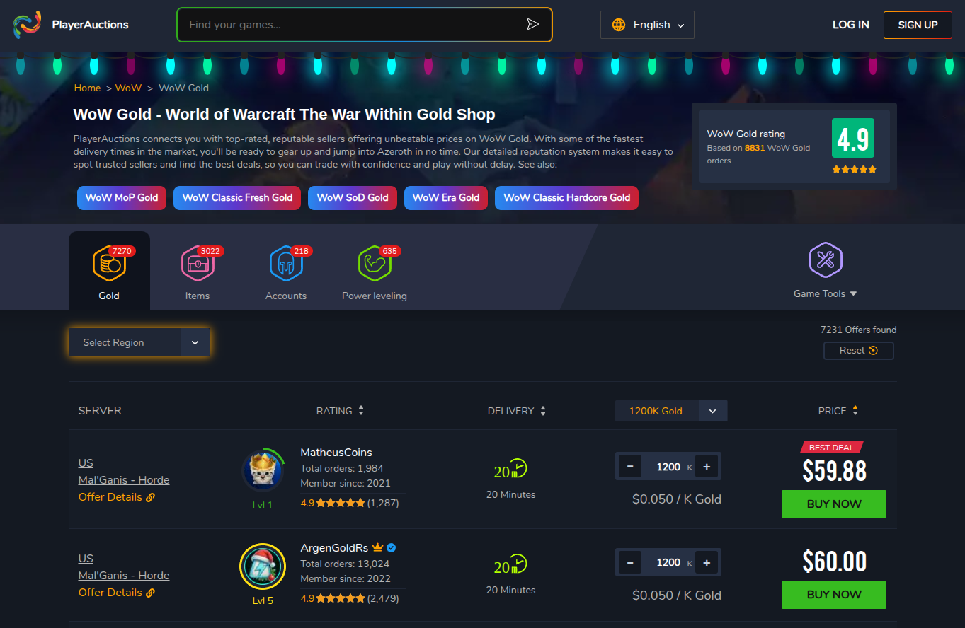 5 Best Websites to Buy WoW Gold