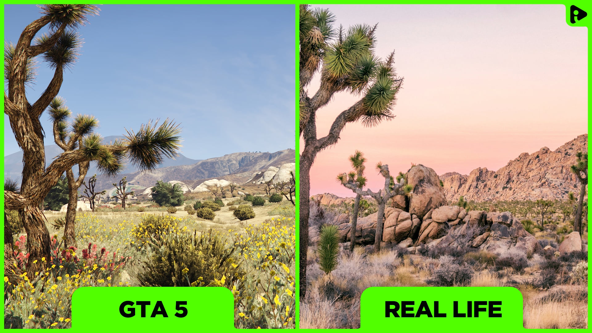 GTA 5 vs Real Life - Grand Senora Desert