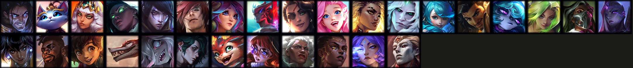 LoL Champions By Release Date: 2009-Present Sorted