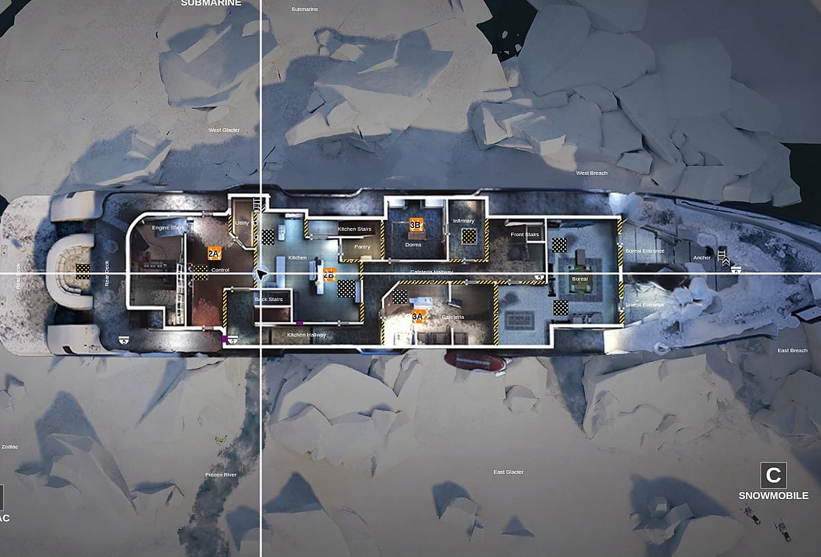 R6 Yacht Callouts Main Deck