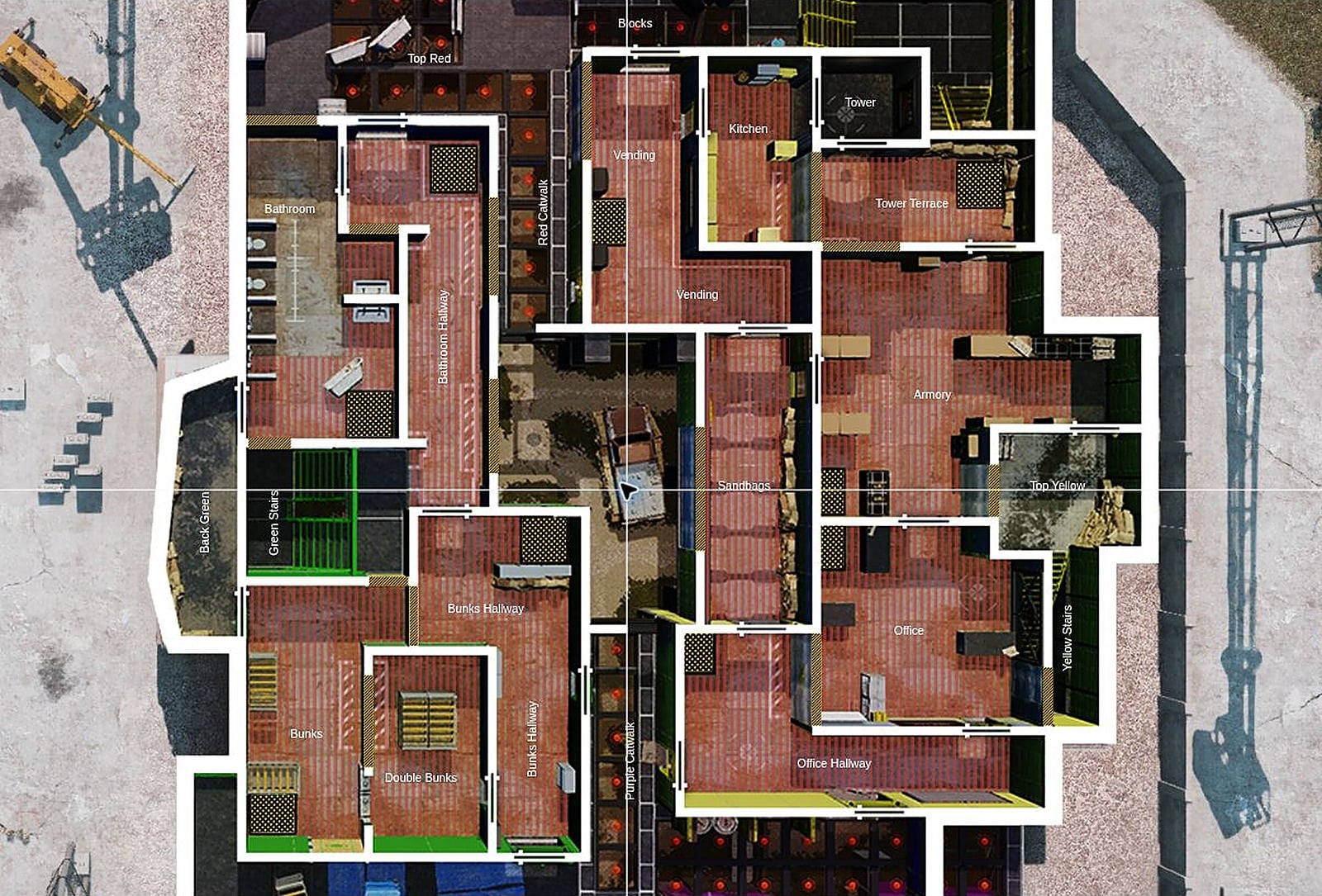 R6 Close Quarters Callouts Upper Level