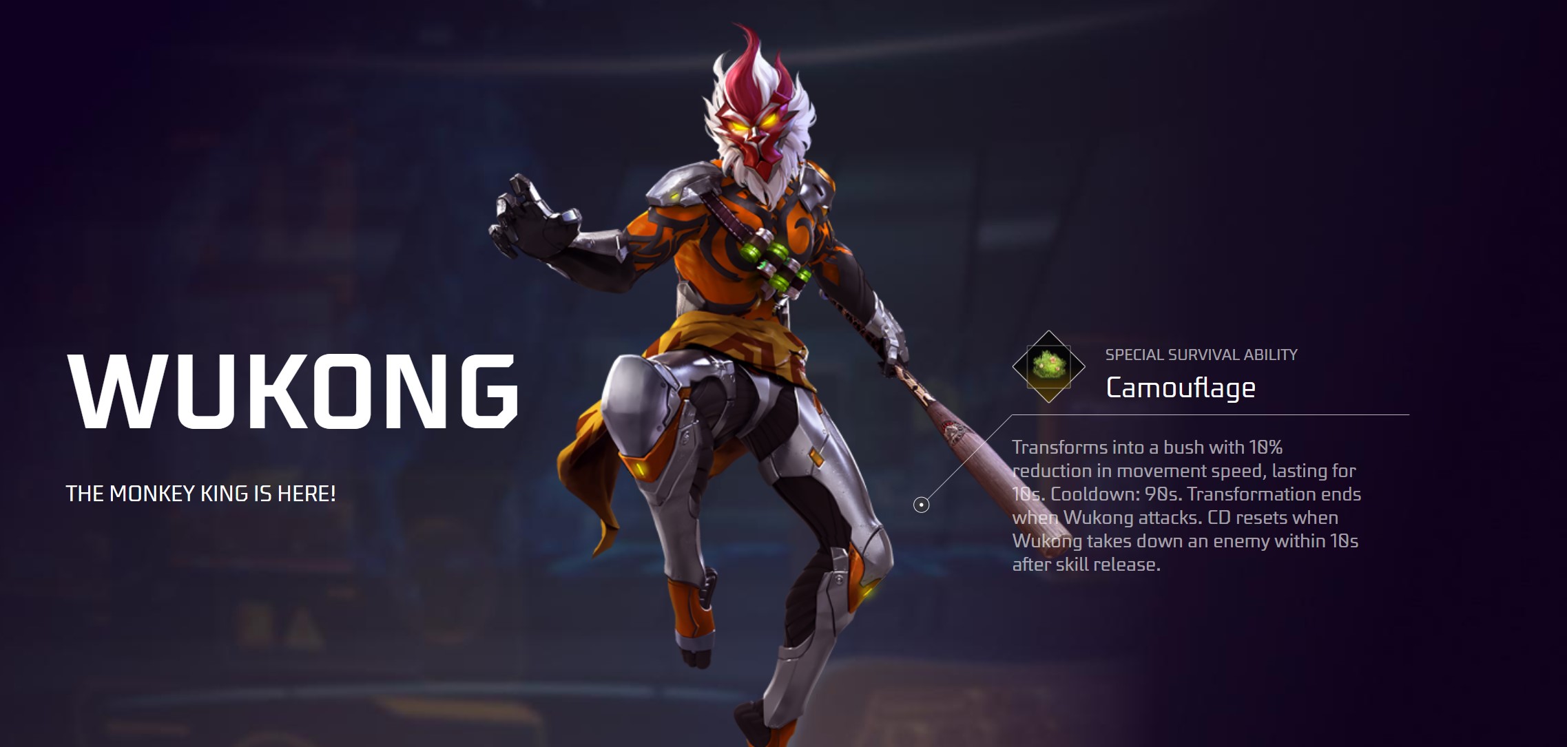 Free Fire Character Tier List - Wukong