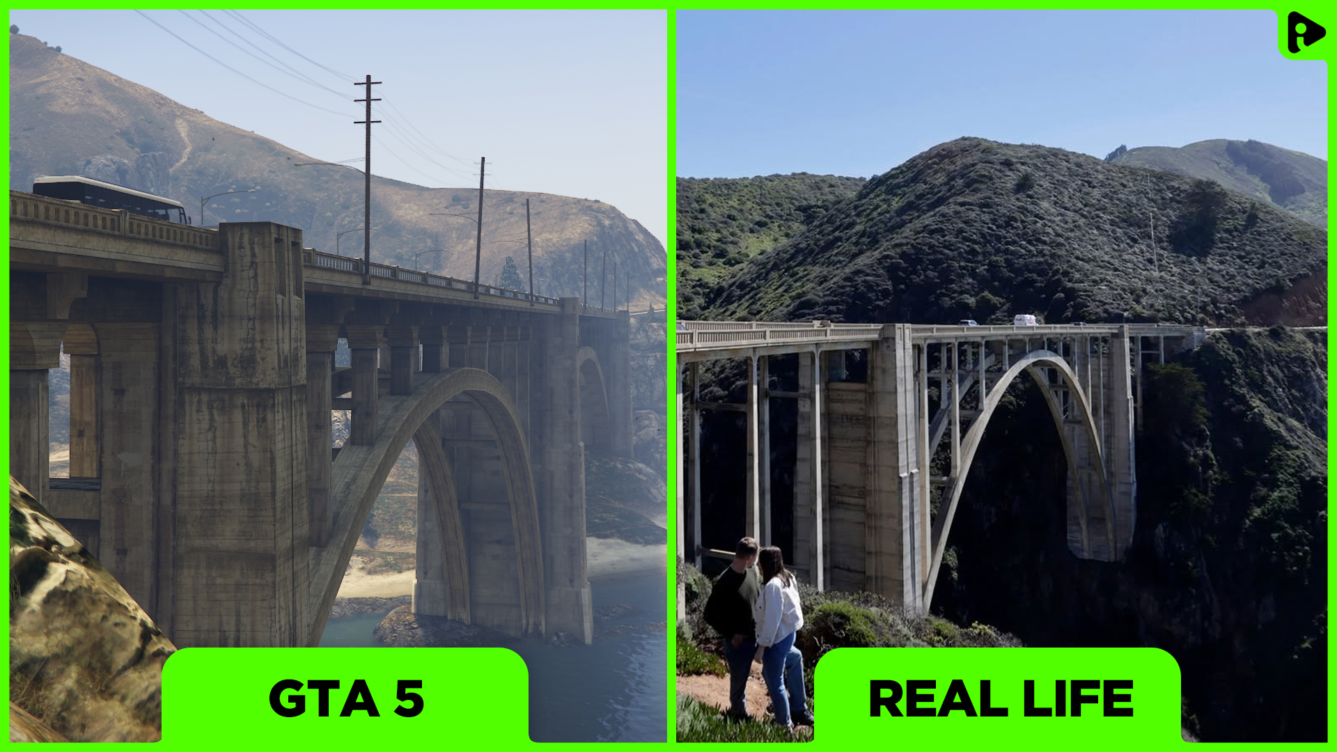 GTA 5 vs Real Life - Cassidy Creek Bridge