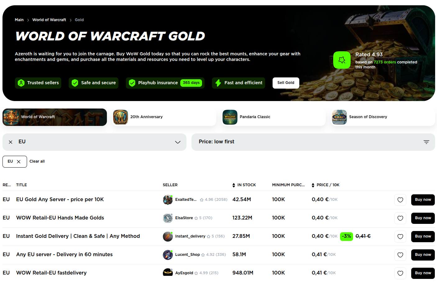 5 Best Websites to Buy WoW Gold