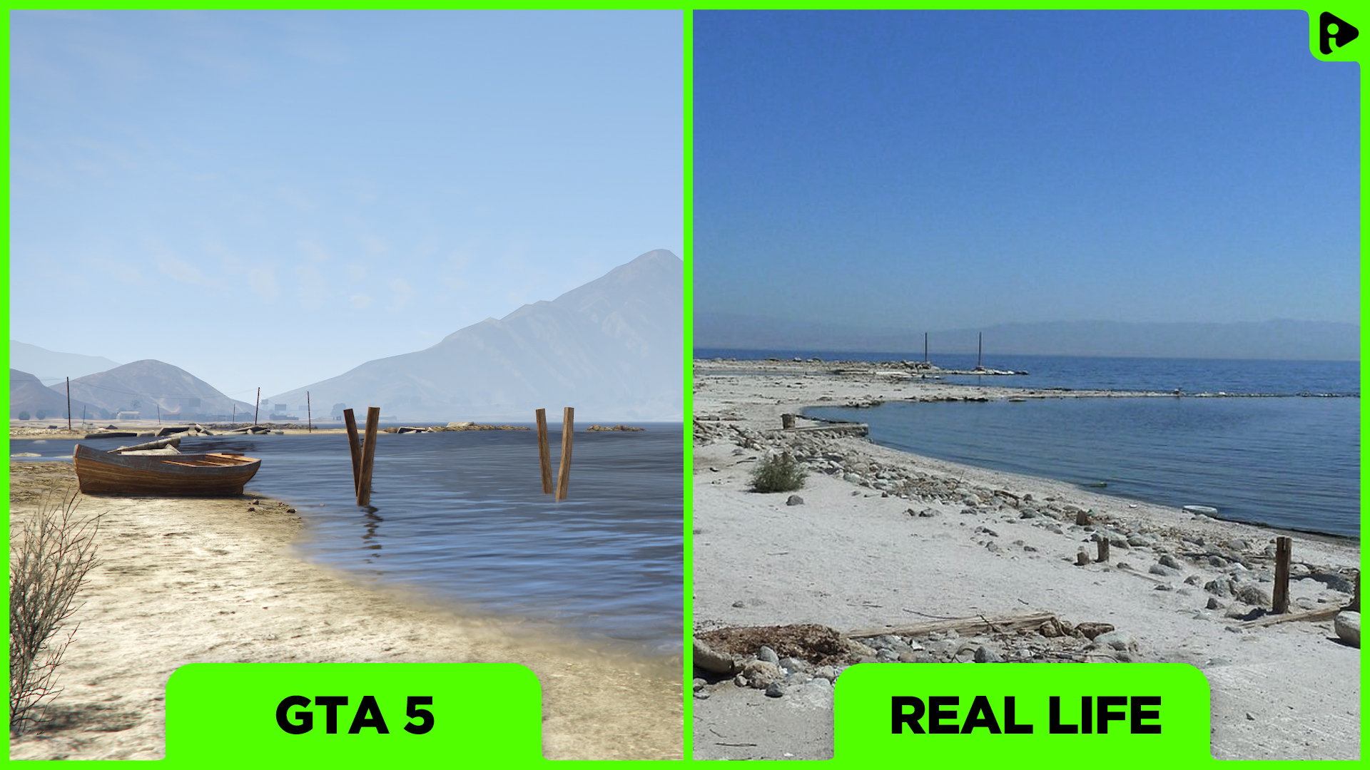 GTA 5 vs Real Life - Alamo Sea