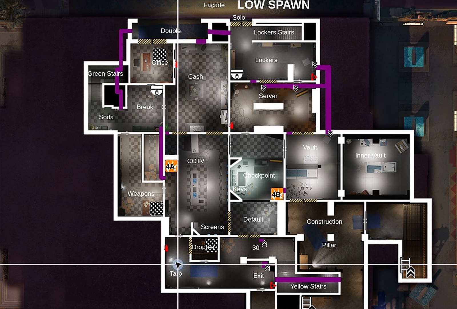 R6 Calypso Casino Callouts Basement