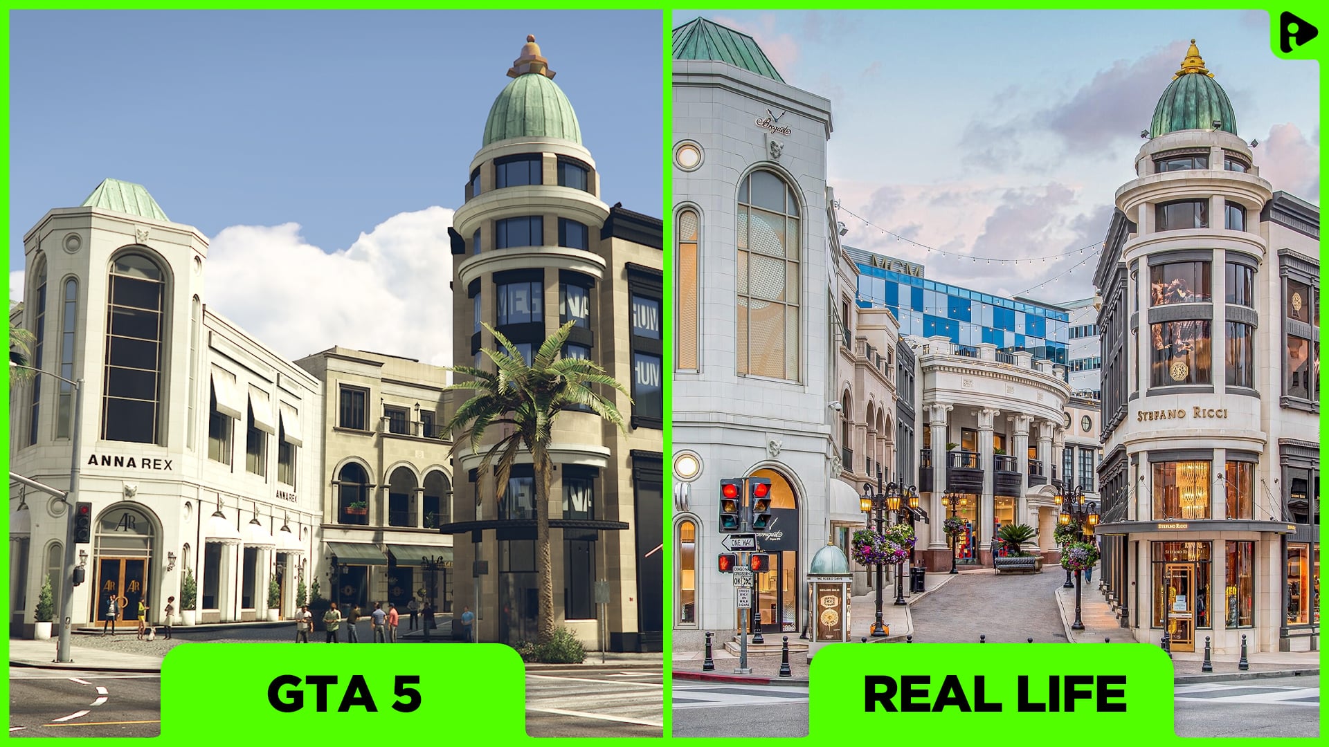 GTA 5 vs Real Life - Portola Drive