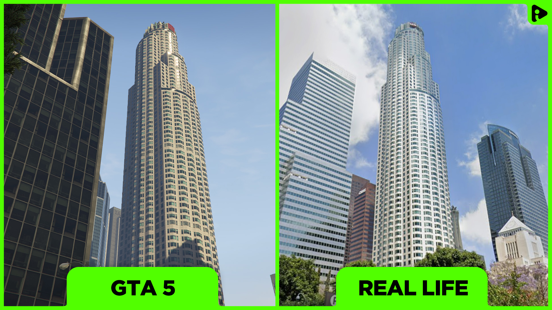 GTA 5 vs Real Life - Maze Bank Tower