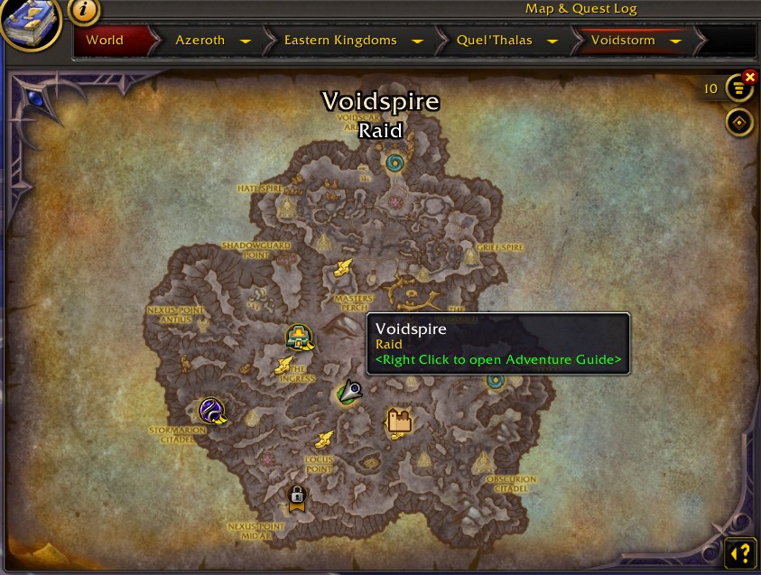 Midnight Voidspire Raid Location