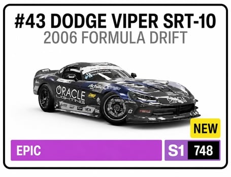 10. Formula Drift #43 Dodge Viper SRT10