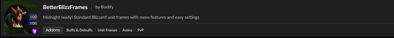 BetterBlizzFrames Addon WoW