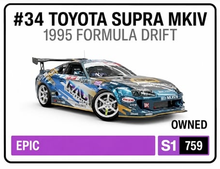 6. Formula Drift #34 Toyota Supra MkIV