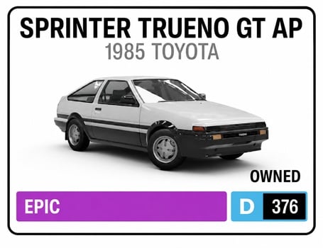 5. Toyota Sprinter Trueno GT Apex 1985