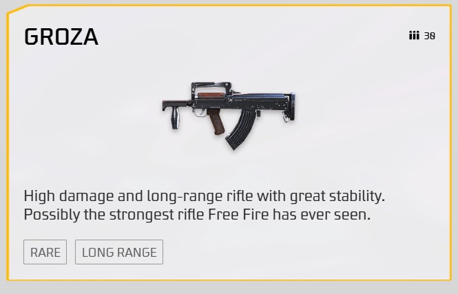 Free Fire Groza
