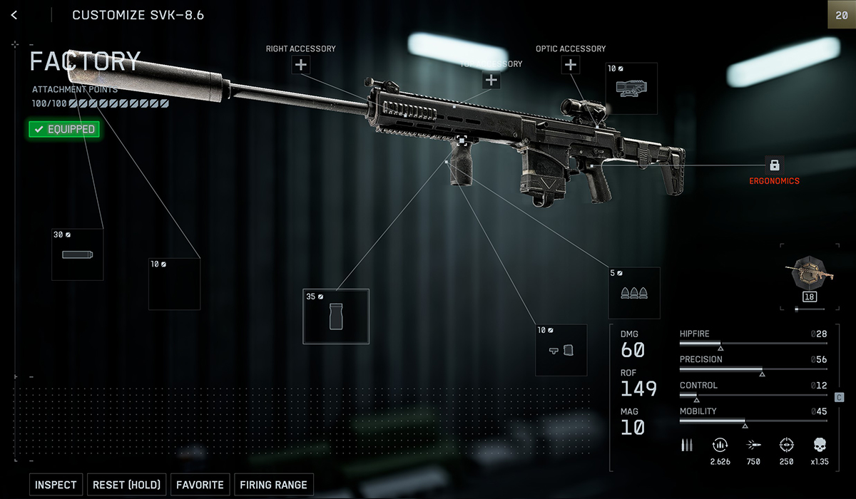 Battlefield 6 SVK-8.6 Best Loadout