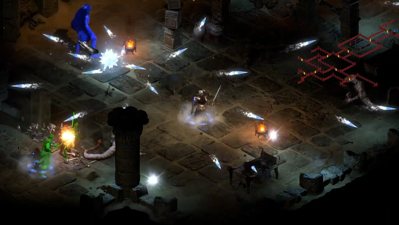 Diablo 2 Resurrected Sorceress Gameplay