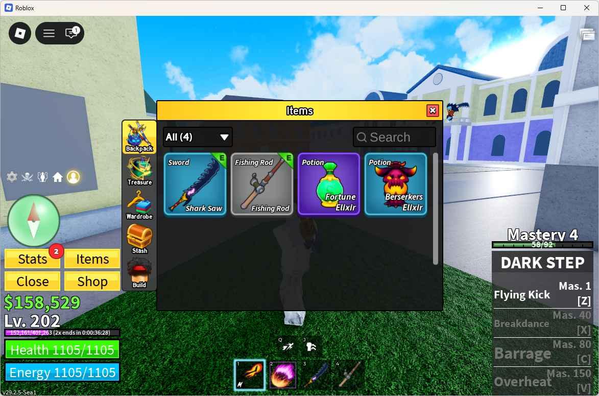 Compte Roblox Avec Blox Fruit – PC/Android/PS4 – Prix à Négocier