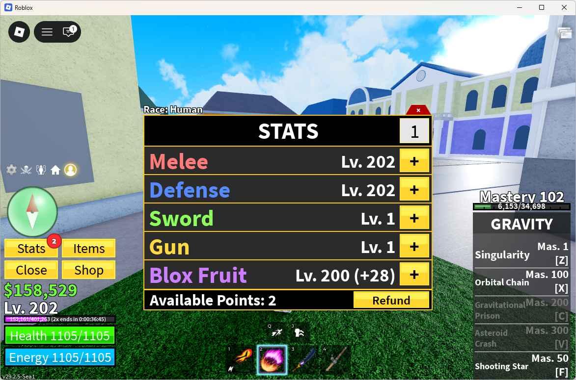 Compte Roblox Avec Blox Fruit – PC/Android/PS4 – Prix à Négocier