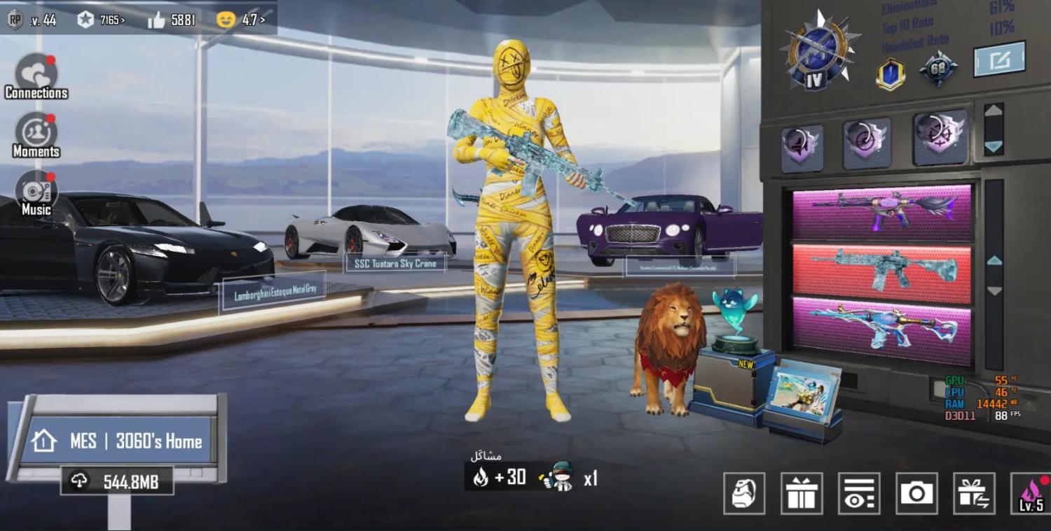 Compte PUBG avec des tenues et des objets rares – 9 ans de